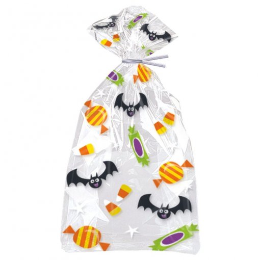 20 Sacos de oferta Celofane Gatos & Abóboras - Halloween