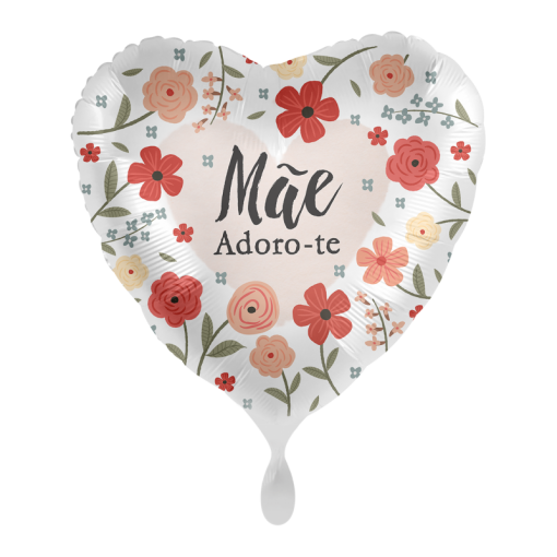 Balão Foil 43cm Flores - Dia da Mãe