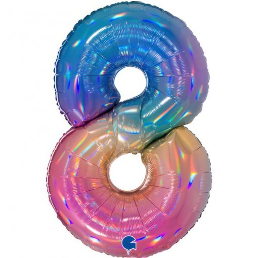 Balão Foil 102cm Rainbow nº8