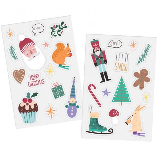 27 Autocolantes de Janela Natal Holly Jolly