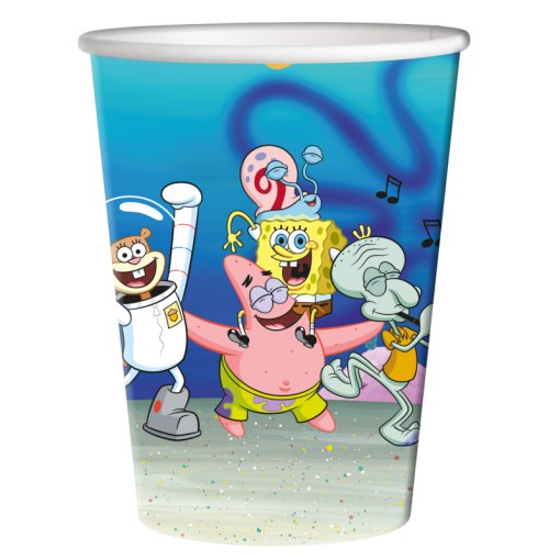 8 Copos 250ml SpongeBob