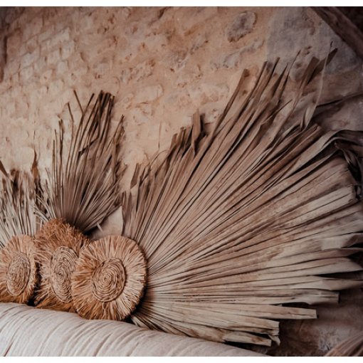 Folha de Palmeira seca 120x70cm
