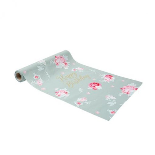 Corredor de mesa 28cm x 3m Spring Happy Birthday