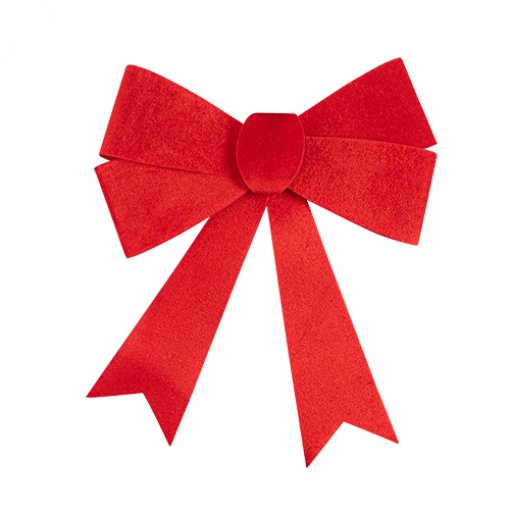 Laço de Veludo 30x37cm Vermelho Brilhante 