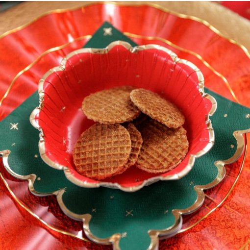 8 Taças 13,5cm Vermelho & Dourado