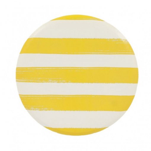 6 Pratos 23cm Mix&Match - Riscas Amarelas