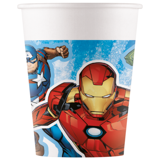 8 Copos 200ml Avengers Evergreen