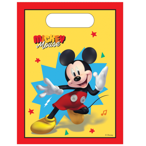 6 Sacos de oferta Plástico Mickey Jump Into Fun