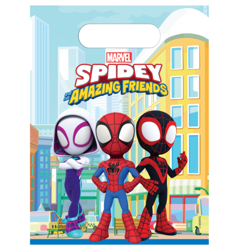 6 Sacos de oferta 16x23cm Spider-Man (Homem-Aranha) Spidey