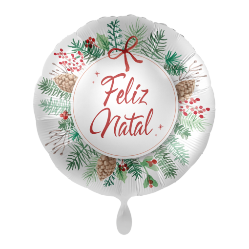 Balão Foil 43cm Feliz Natal