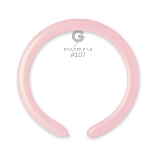 100 Balões latex Modelar 2'' (5cm) cor Powder Pink #107 - D4