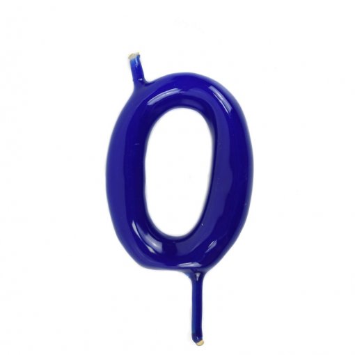 Vela Aniversário 6cm Azul nº0