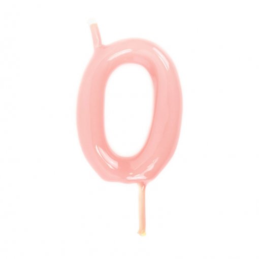 Vela Aniversário 6cm Rosa Claro nº0