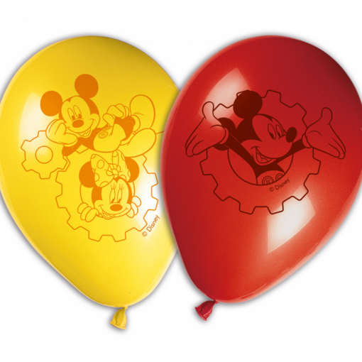 8 Balões Latex 11'' Mickey Rock the House