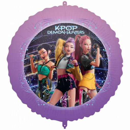 Balão Foil 45cm KPop Demon Hunters