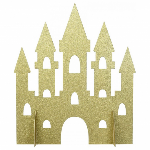 Castelo papel Dourado Glitter 35.56cm