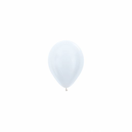 100 Balões latex R5 (12cm) - Pearl White - 405