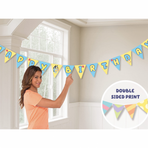 Grinalda Happy Birthday 4,5m Bluey e Bingo