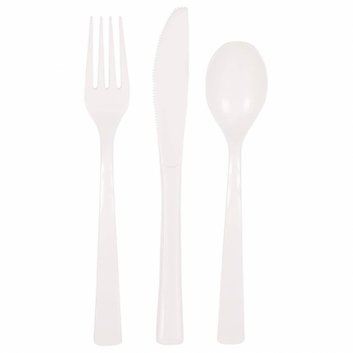 18 Sortido de Talheres Branco