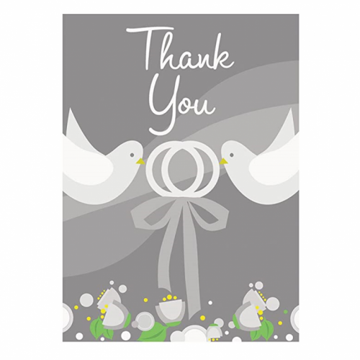 8 Notas de Agradecimento Prateado