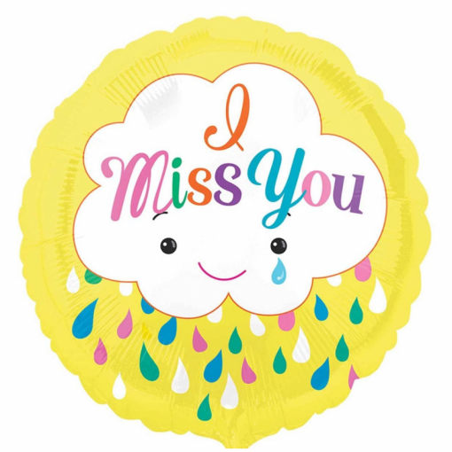 Balão Foil S40 Nuvem 'Miss you'