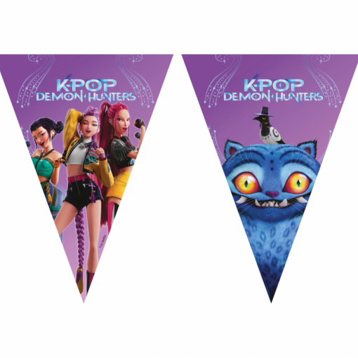 9 Bandeiras Triângulo KPop Demon Hunters