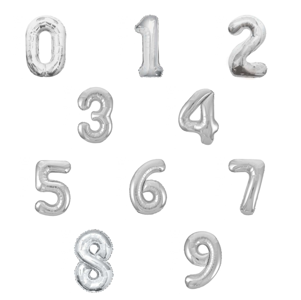 Sortido Balões Foil 86cm Prateado