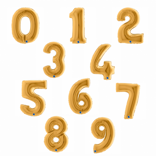 Sortido Balões Foil 102cm Dourado