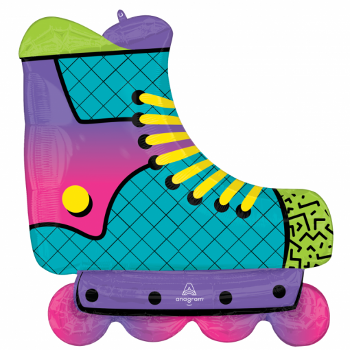 Balão Foil 66x68cm Patins 90s Party Inline