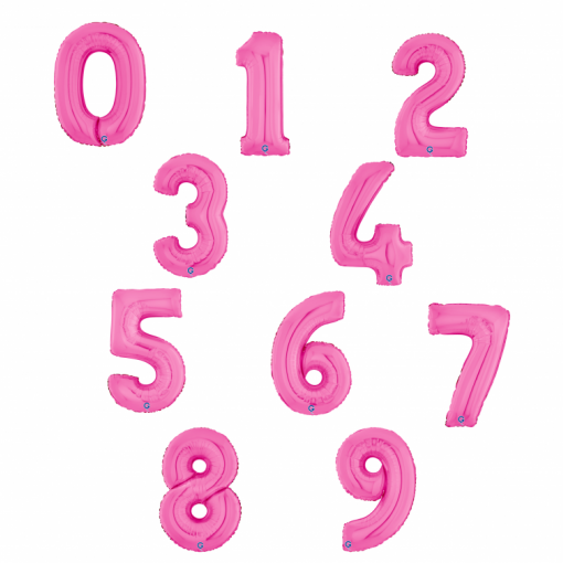 Sortido Balões Foil 66cm Fuchsia