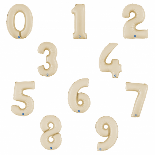 Sortido Balões Foil 14'' (35cm) Satin Cream