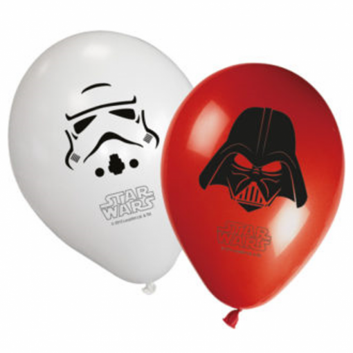 8 Balões Latex Star wars & Heroes