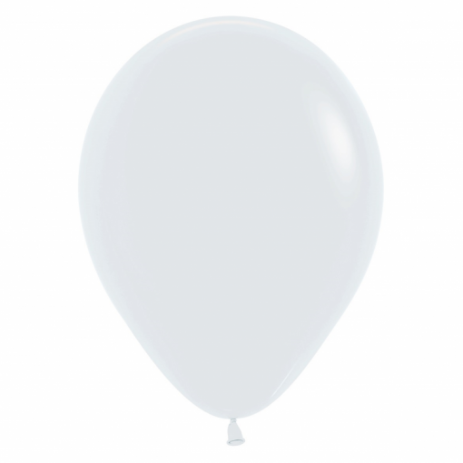 50 Balões latex R12 (30cm) - White Fashion - 005