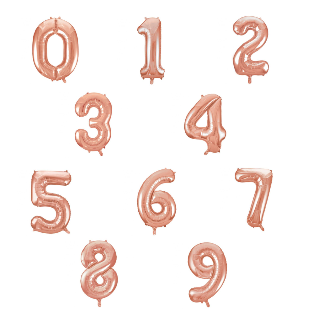 Sortido Balões Foil 86cm Rose Gold