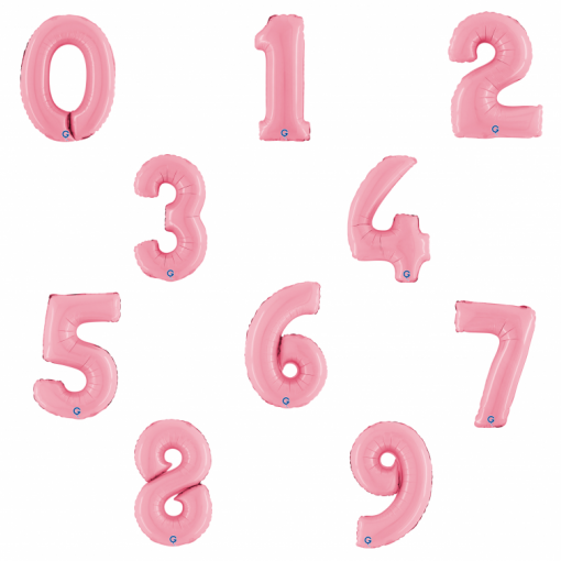 Sortido Balões Foil 14'' (35cm) Rosa Pastel