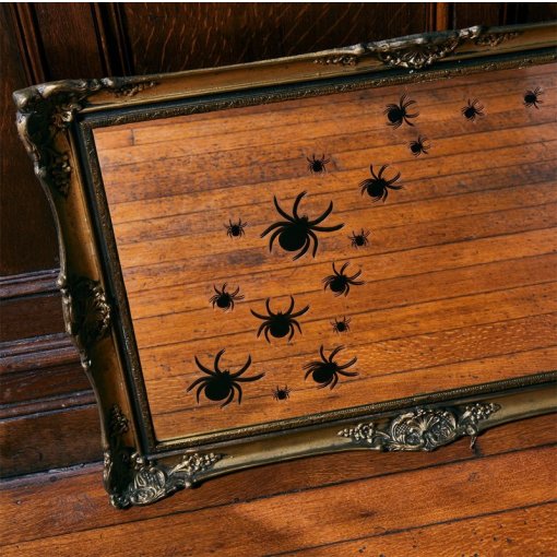 3 Folhas de Autocolantes para Janelas Aranhas - Halloween