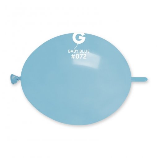 100 Balões latex G Link 6'' (16cm) cor Baby Blue #072 - GL6