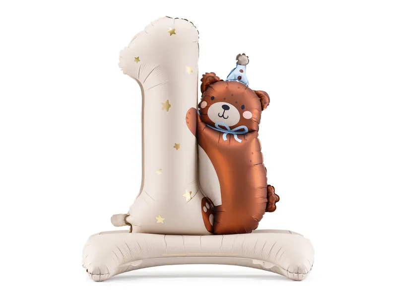 Balão Foil 1º Aniversário Teddy Bear