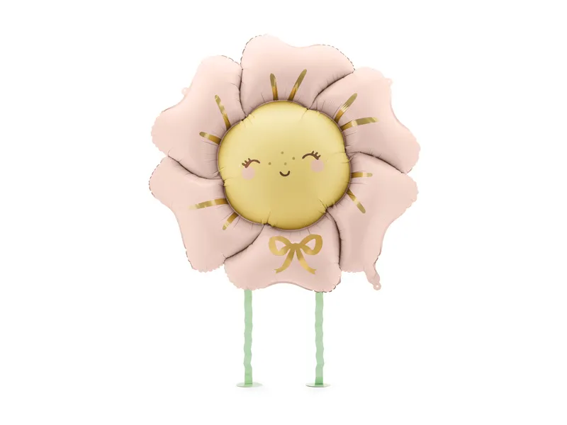 Balão Foil 104cm Flor Rosa Blush - Walking Balloon