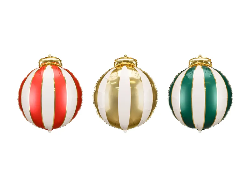 Balão Foil 42x46cm Christmas Baubles - Bolas de Natal