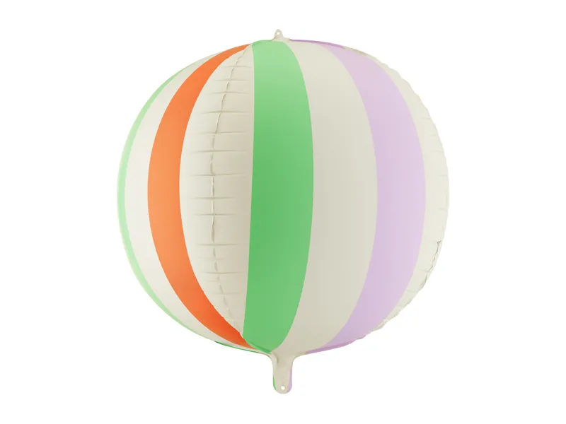 Balão Foil Orbz 75cm Bola às Riscas Coloridas