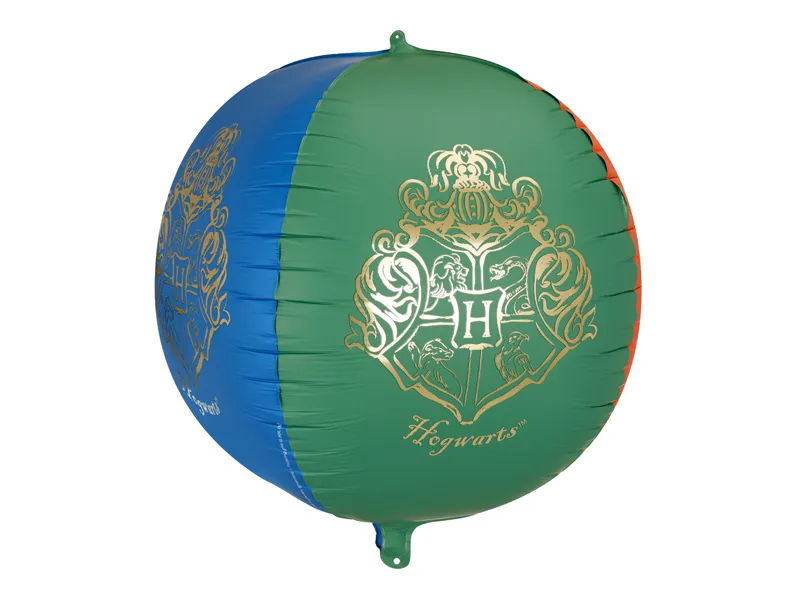 Balão Foil Esfera 50cm Brasão Hogwarts Harry Potter