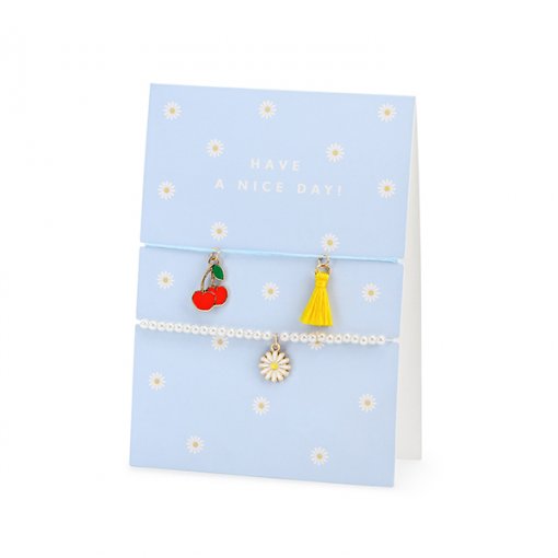 Postal 'Have a nice day!' com pulseiras 10.5x14.8cm