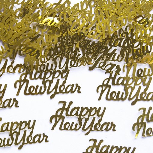 Confettis 15g Happy New Year Dourado