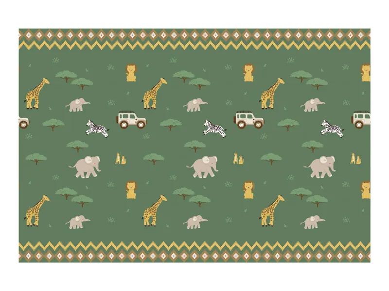 Toalha de mesa 180x120cm Safari