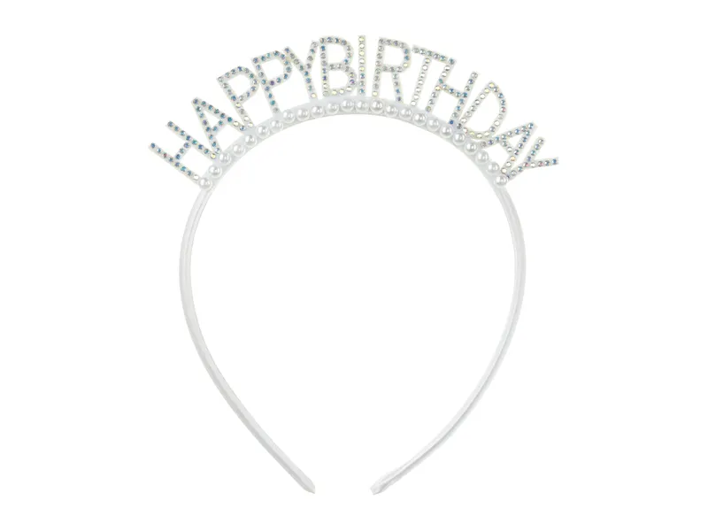 Bandolete Happy Birthday 14x15,5 cm, Prateado