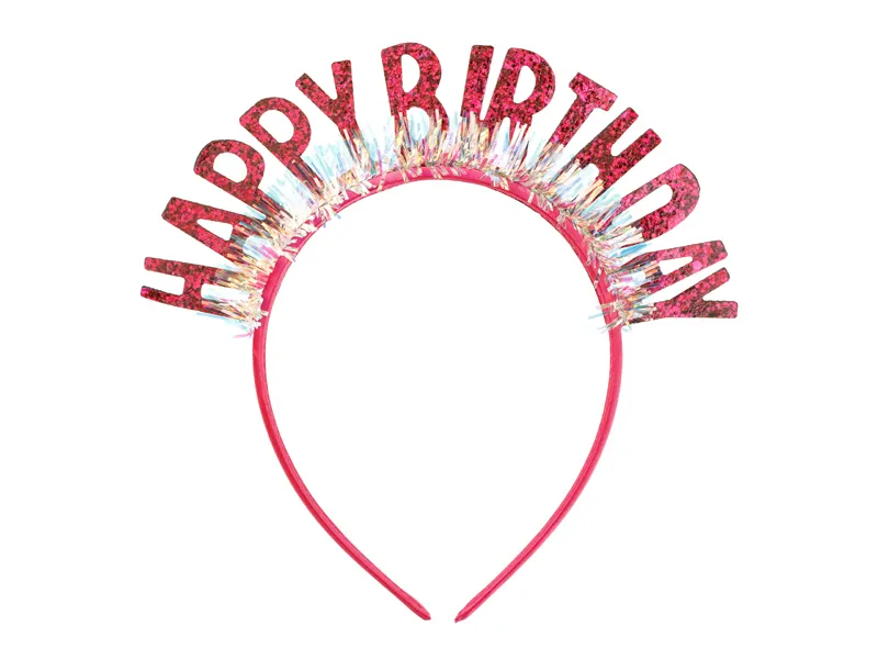 Bandolete Happy Birthday 18x18 cm, Rosa