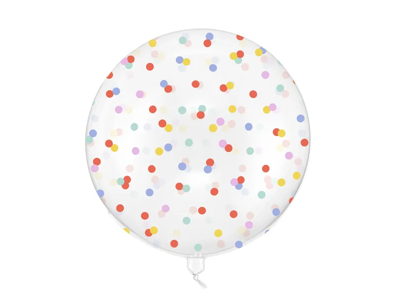 Balão Bubble 60cm Bolinhas Multicolor