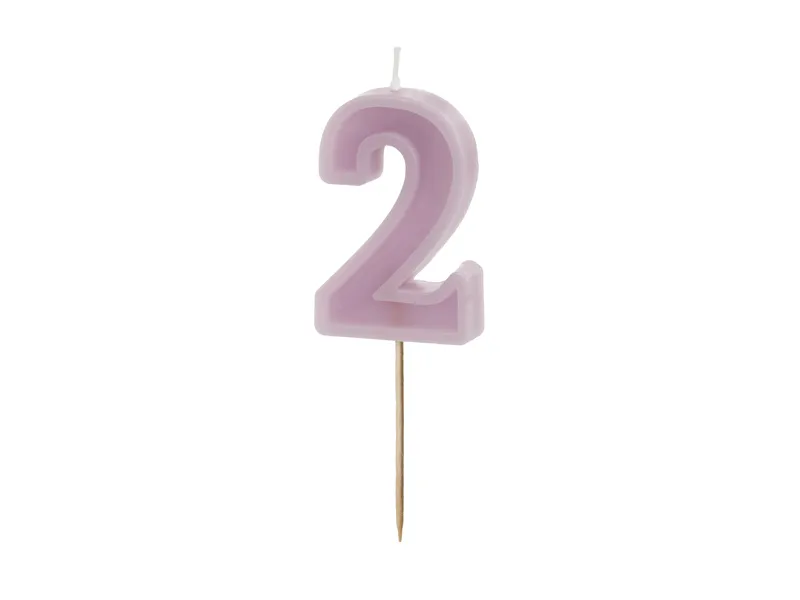 Vela de Aniversário Violeta 6cm nº2