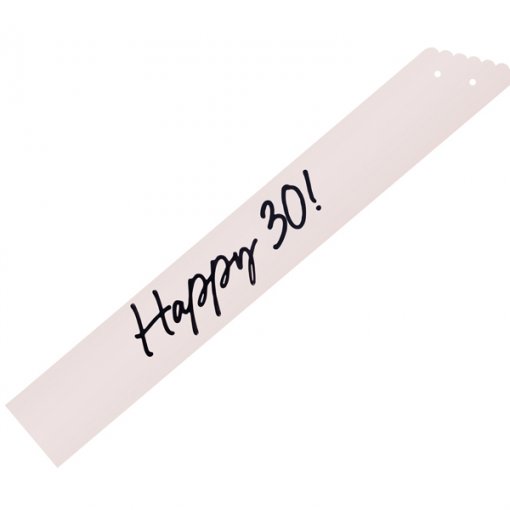 Faixa de Corpo 76cm 'Happy 30' Creme